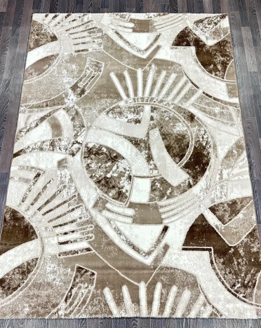 Ковер турецкий V133A Bojnord (PP Heatset Высокоплотный, коричневый)