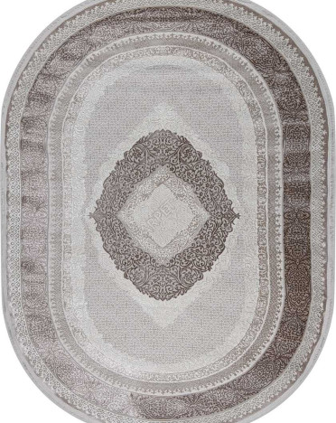 Ковер овальный турецкий 36842A Amber (Хит-сет, бежевый)