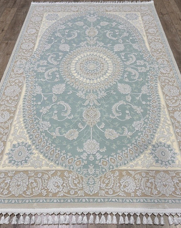 Ковер турецкий Efsane Hali Istinia C_MAVI/C_A_KAHVE (акрил, голубой)