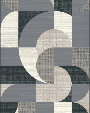 Ковер бельгийский 2580-59 Riva (Акрил - Полиэстер, серый)