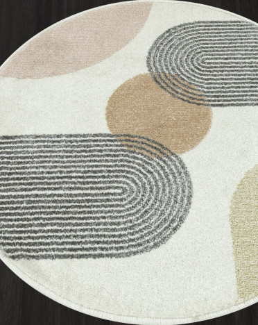 Ковер российский C123 IZUMRUD (Фризе, кремовый)