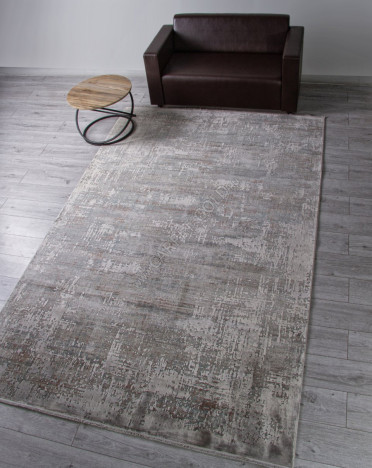 Турецкий ковер Turcia ROYAL B859G2 (Эвкалиптовый шелк, серый)