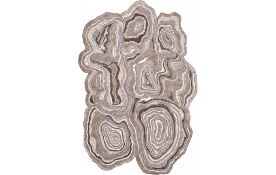 Ковер 00841C - GREY / BROWN - Прямоугольник - коллекция SAFIR