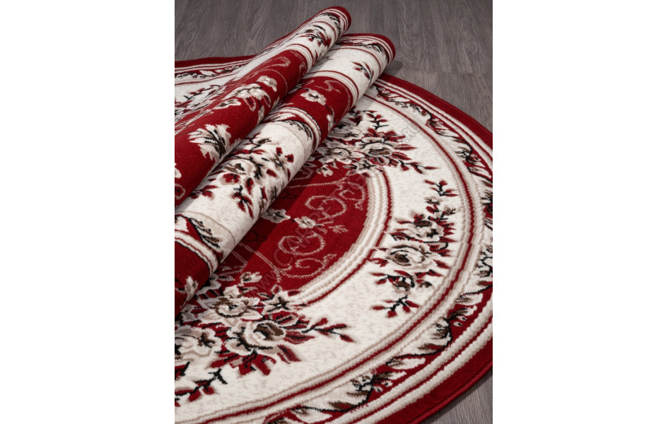 Ковер 5444 - RED - Овал - коллекция GAVANA