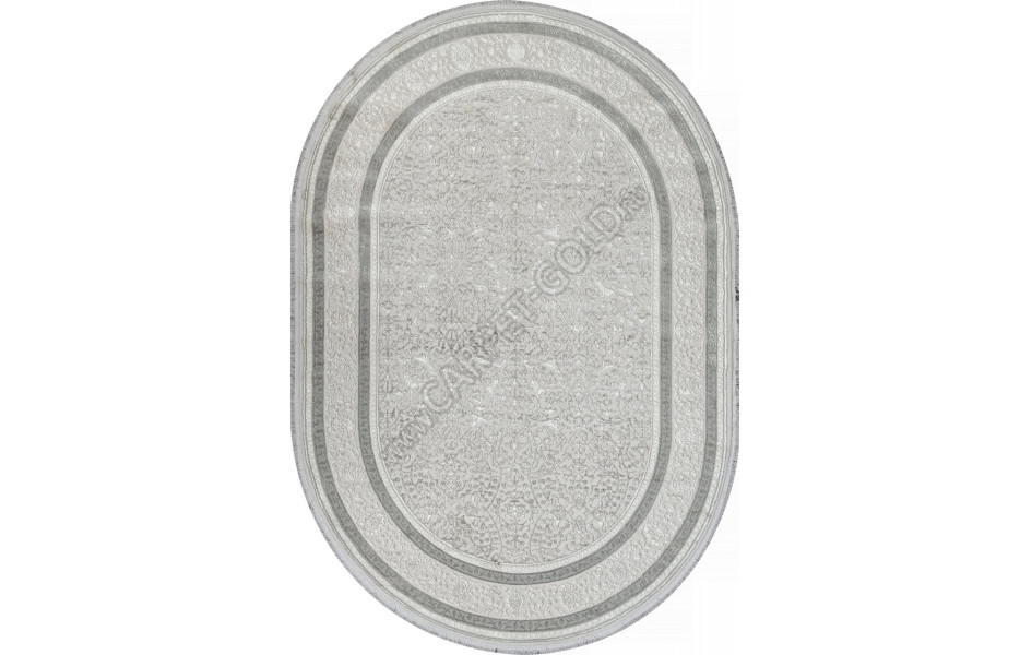 Ковер 30020T - L.GREY / CREAM - Овал - коллекция SANDALI