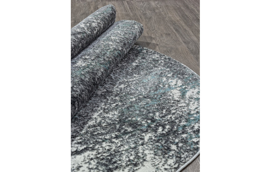 Ковер 02474H - BLUE / GREY - Овал - коллекция SAFARI