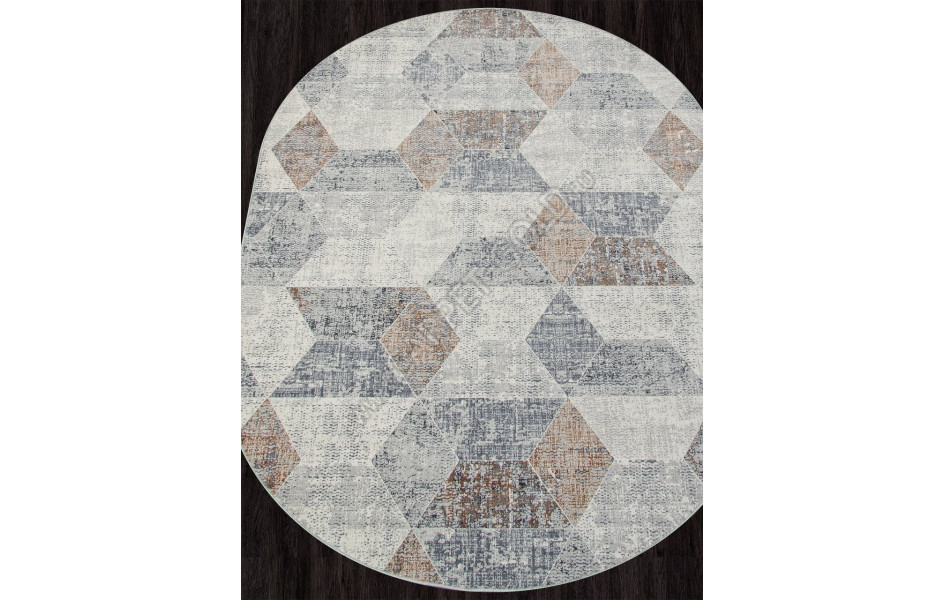 Ковер F257 - ORANGE - Овал - коллекция ZUMMA